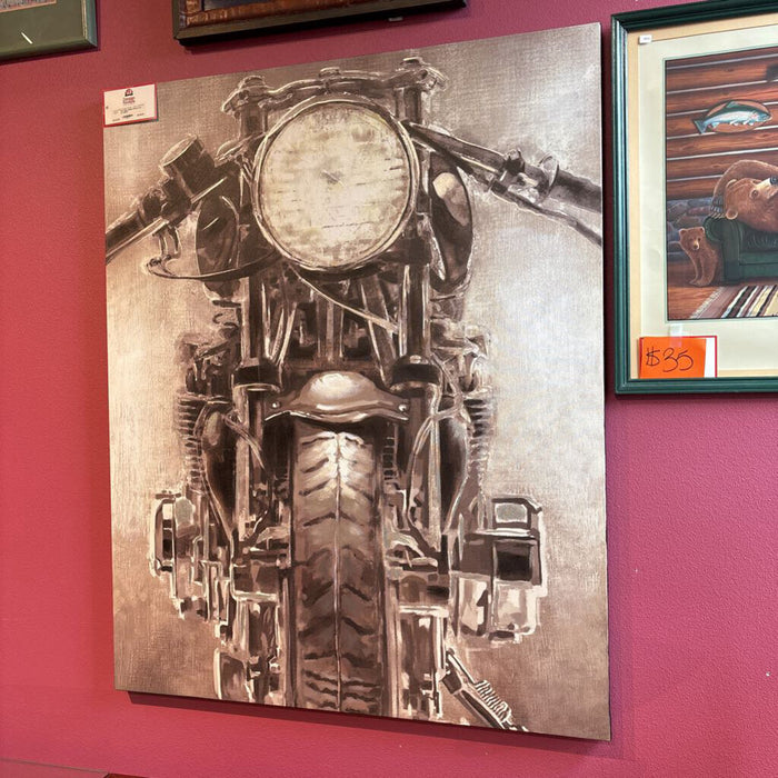 Black/White Motorcycle Art (BAH)