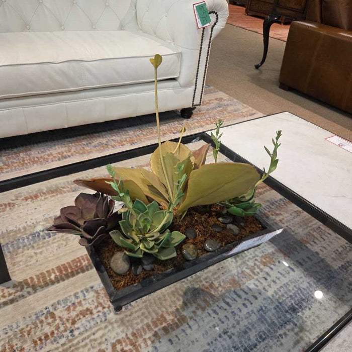 Faux Succulent in Planter (KL)