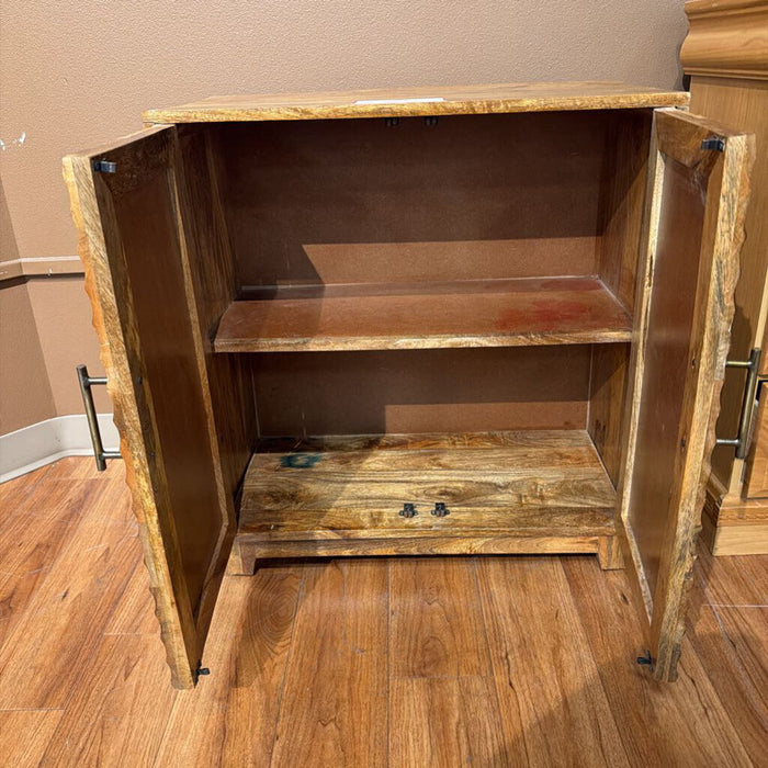 Unfinished 2-Tier Wood Sofa Table(TI)