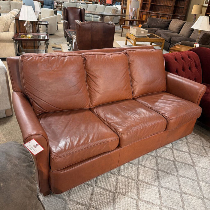 Leather Tan/Brown Lexington Sofa(LSH)