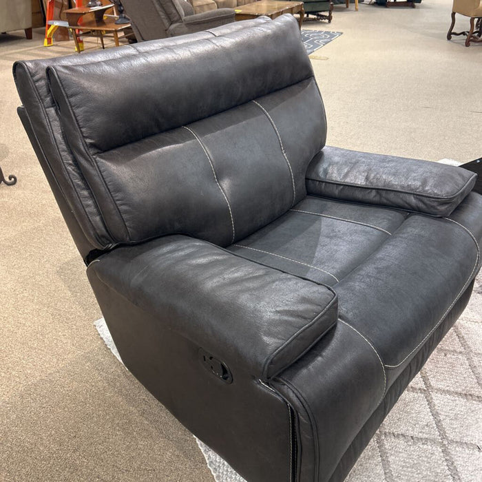 Grey Manual Fabric Recliner (ATH)