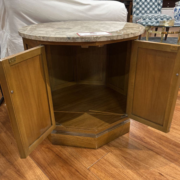 Round Marble Top End Table (TI)