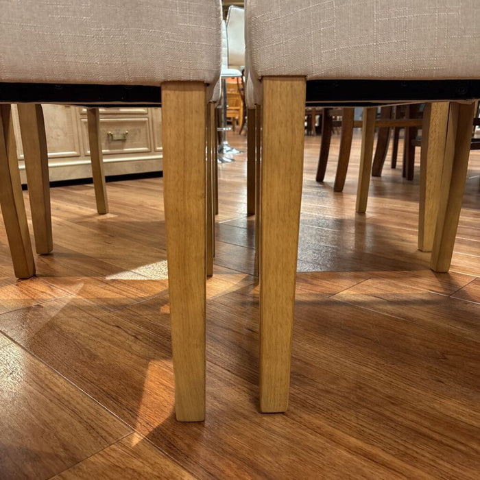 S/4 Cream Tufted Dining Chairs (LSH)