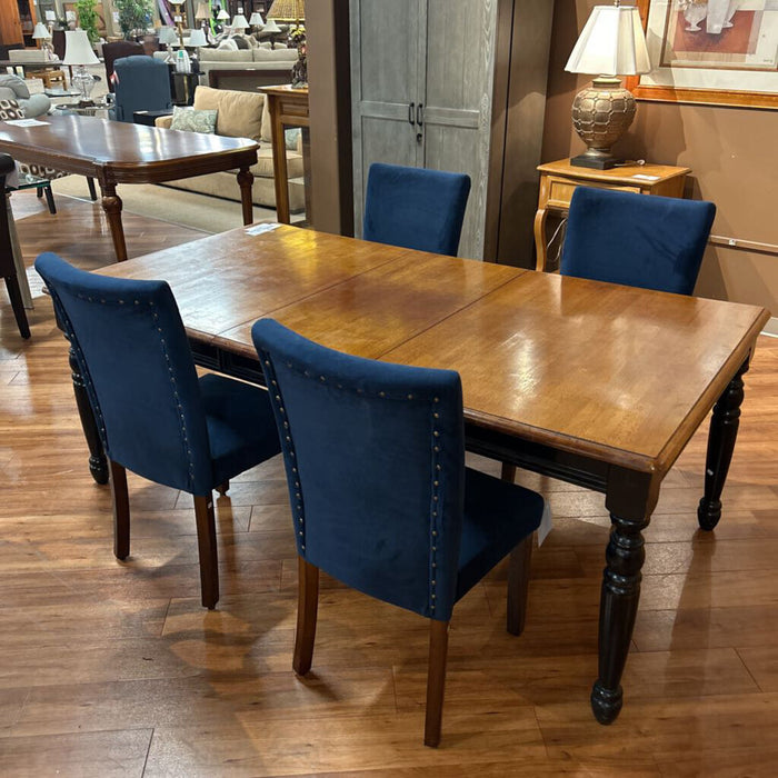 S/4 Dark Blue NH DR Fabric Chairs(BHA)