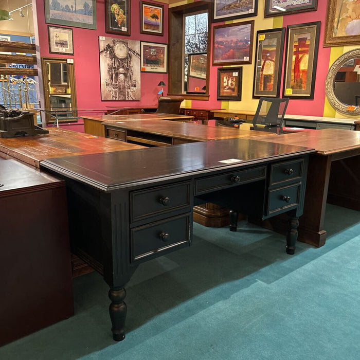 Black 4-Drawer Desk(LSH)