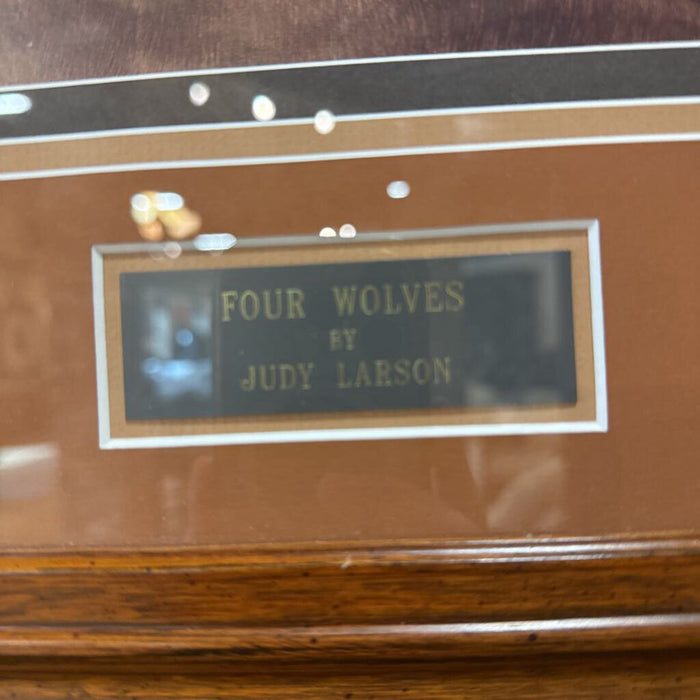 Judy Larson "Four Wolves" Art(SLH)