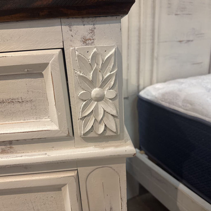 7-Drawer White Long Dresser(SLH)