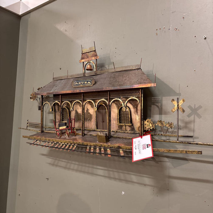 Asuza Train Station Metal Wall Decor(BAH)
