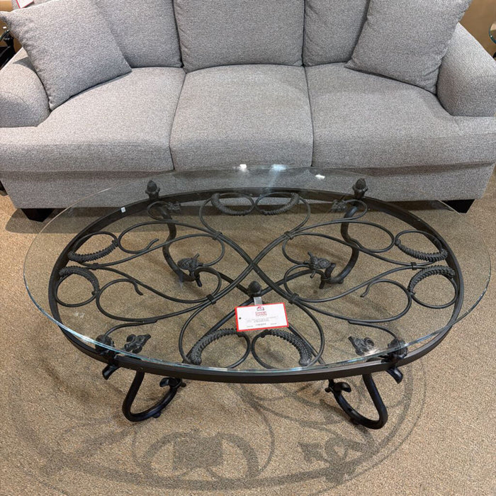 Ornate GT/Metal Base Coffee Table(SK)