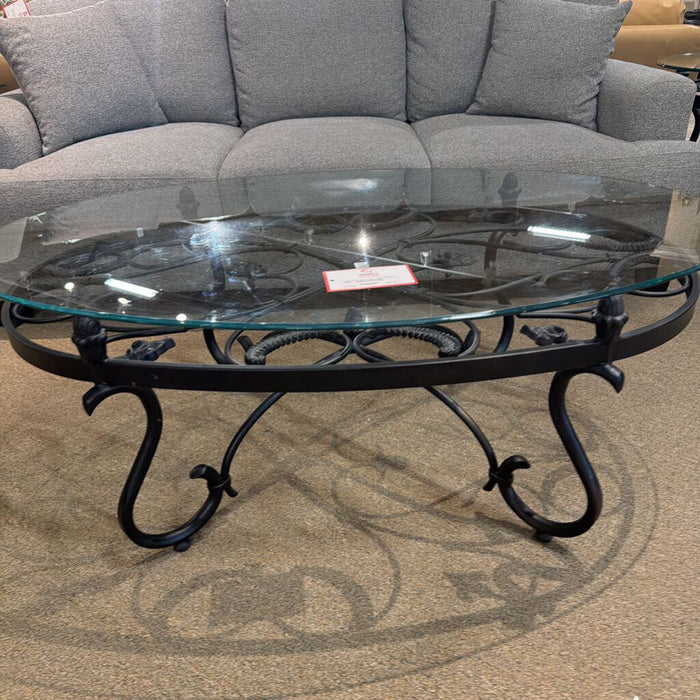 Ornate GT/Metal Base Coffee Table(SK)