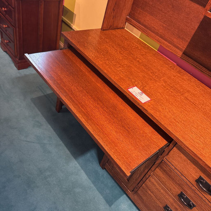2PC Rustic Wood Desk(LLK)