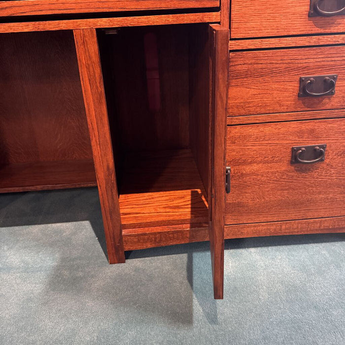 2PC Rustic Wood Desk(LLK)