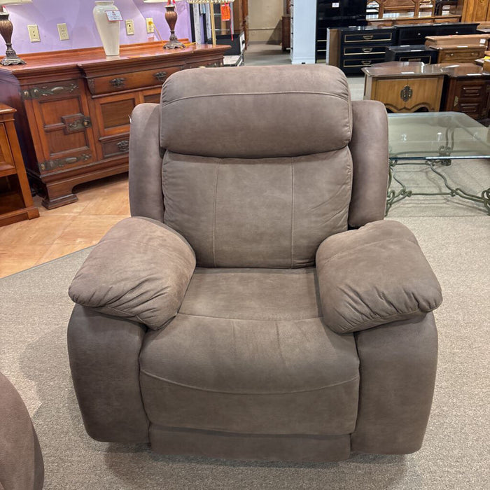 Brown Microfiber Powered Recliner(ALK)