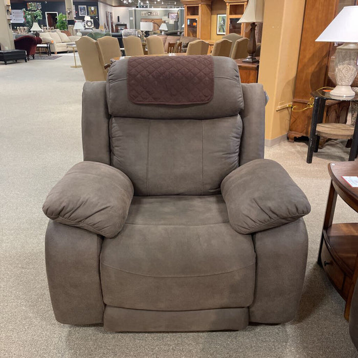 Brown Microfiber Powered Recliner(ALK)