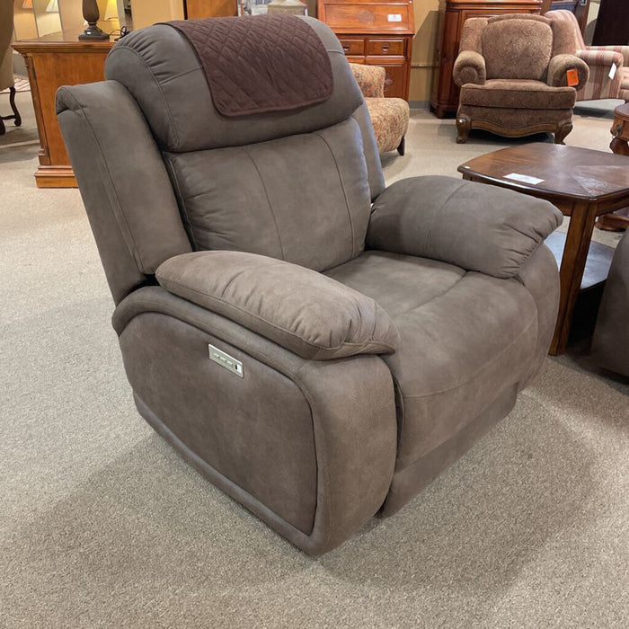 Brown Microfiber Powered Recliner(ALK)