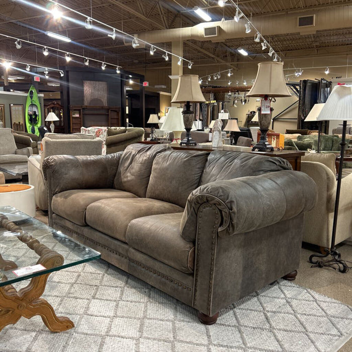 Brown Leather NH Lane Sofa(KLH)