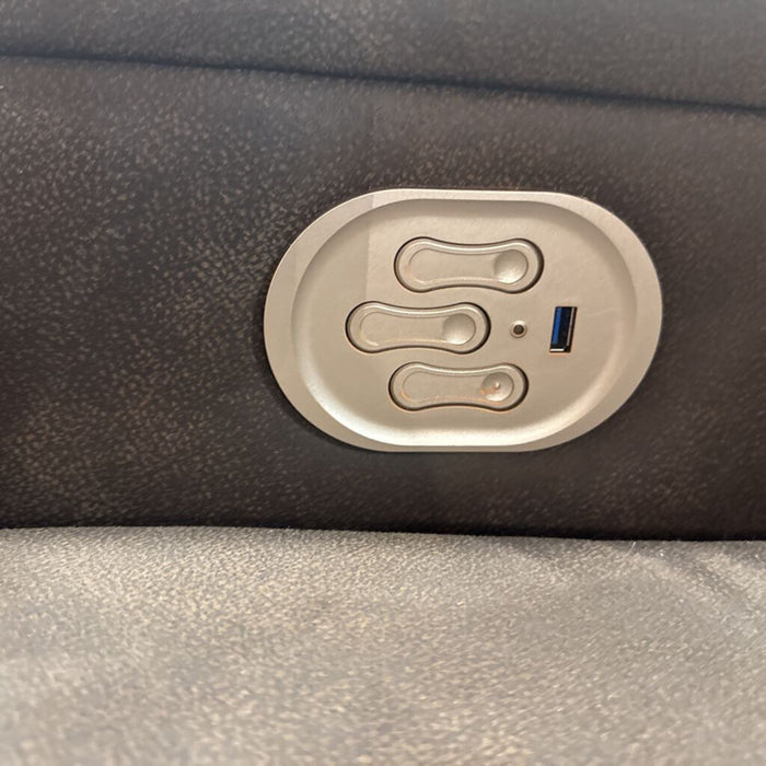 Brown Fabric Powered Recliner(ALK)