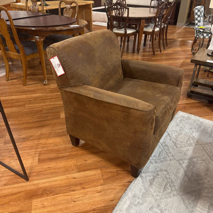 Brown Fabric Accent Chair w/ Otto(LCK)