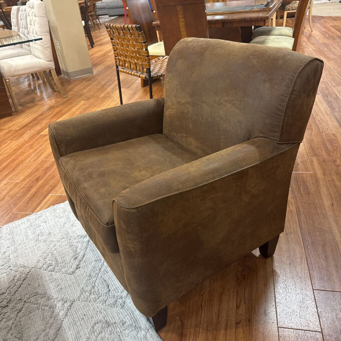 Brown Fabric Accent Chair w/ Otto(LCK)