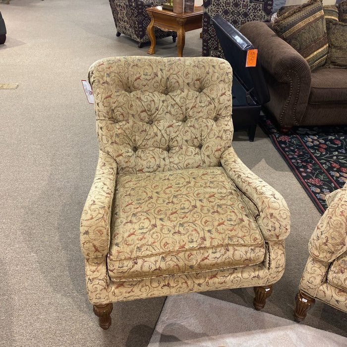 Tufted NH Paisley Chair(TI)