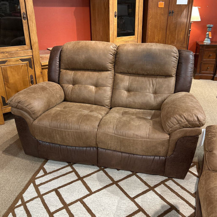 Two-Tone Manual Reclining Loveseat(ATH)