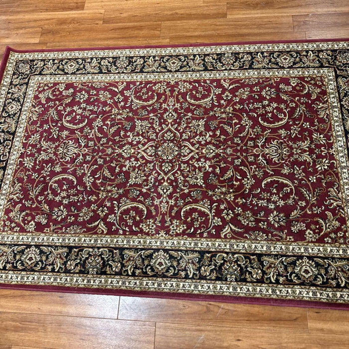 Red/Black Paisley Area Rug(TI)
