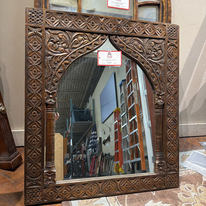 Ornate Brown Wall Mirror(SK)