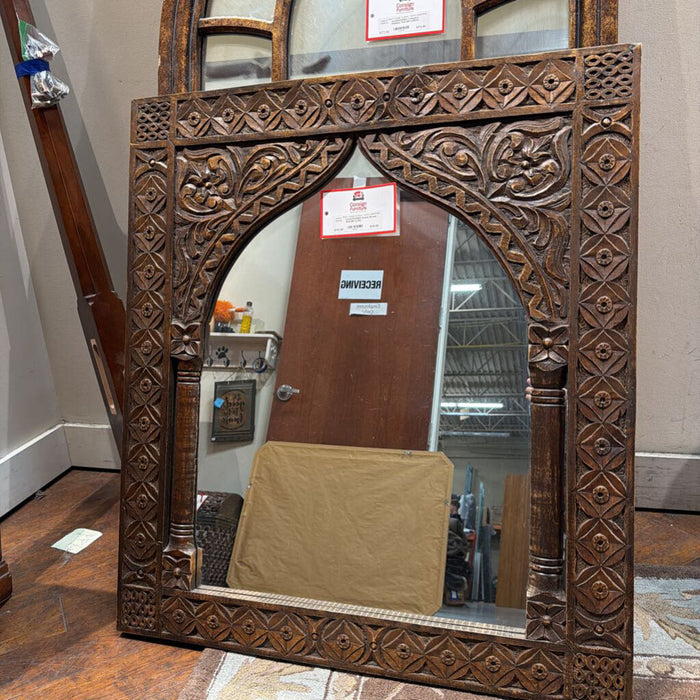 Ornate Brown Wall Mirror(SK)