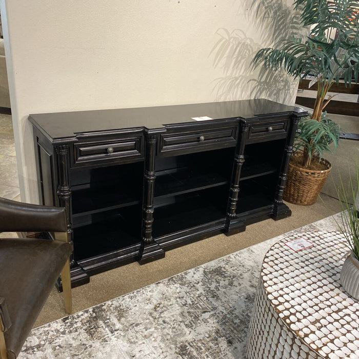 Black 3-Drawer 3-Tier Buffet(MKH)