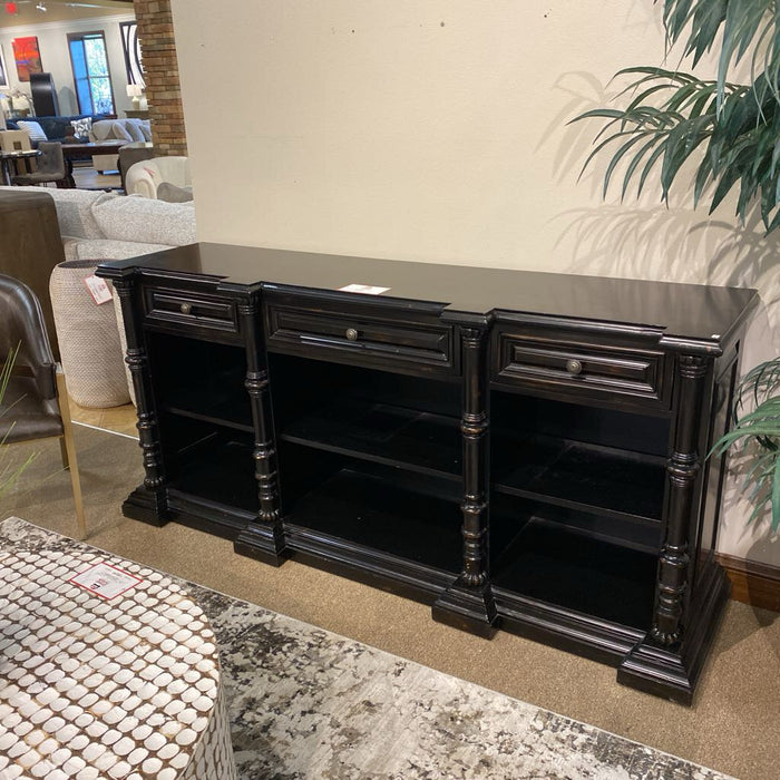 Black 3-Drawer 3-Tier Buffet(MKH)