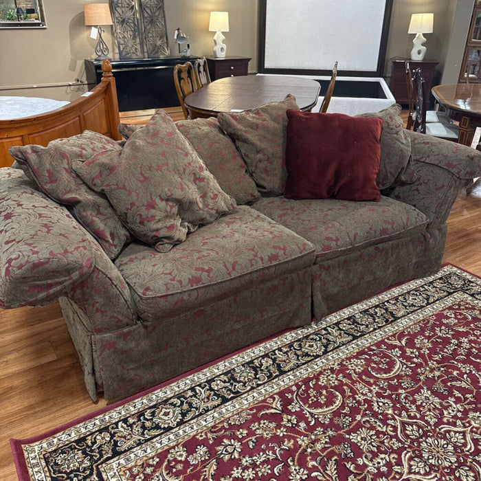 Paisley Brown/Red Sofa(BTK)