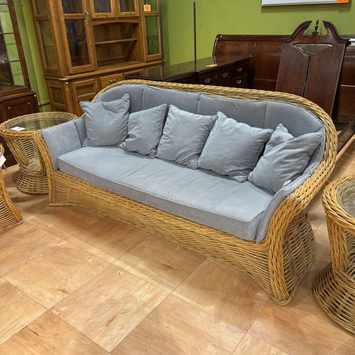 Rattan Cushioned Sofa(BTK)