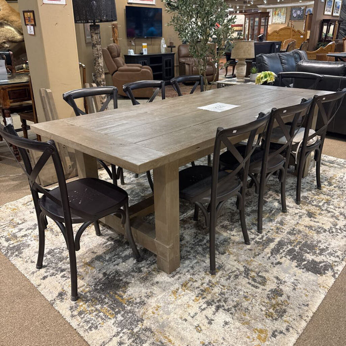 RH Dining Table + 8 Chairs + 2 leaves (LCKH)