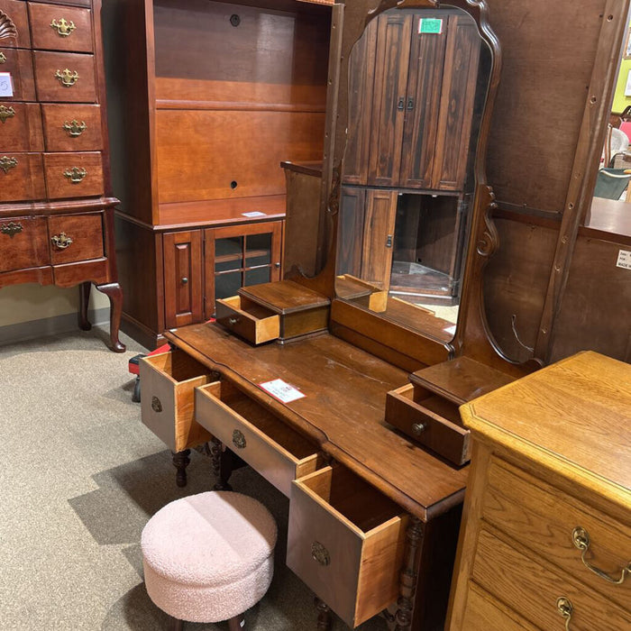 Antique Multi-Drawer Vanity/Bench(LSH)
