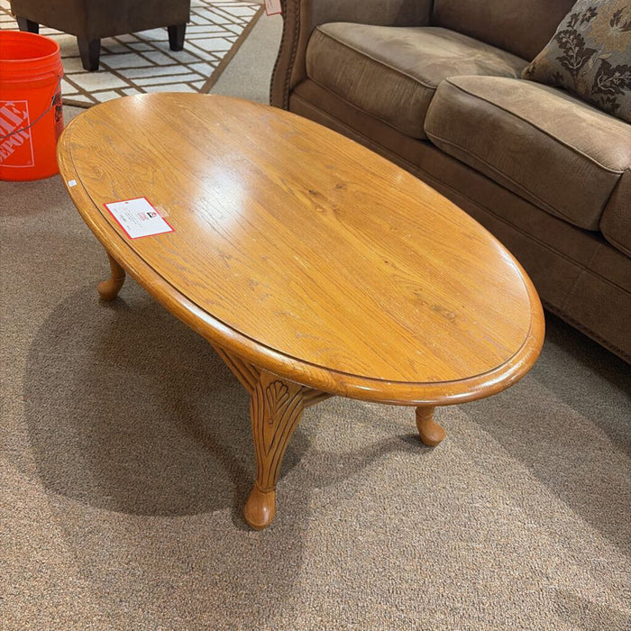 Oval Oak Coffee Table(AT)
