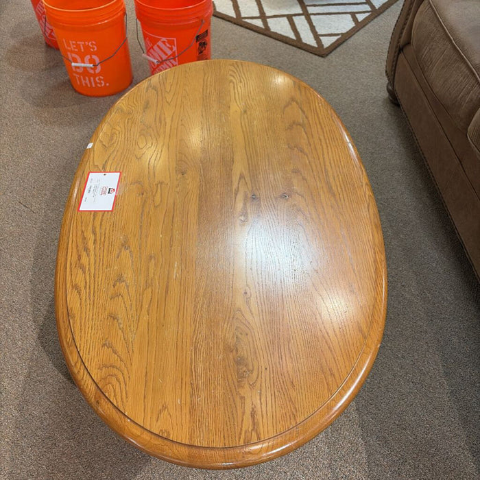 Oval Oak Coffee Table(AT)
