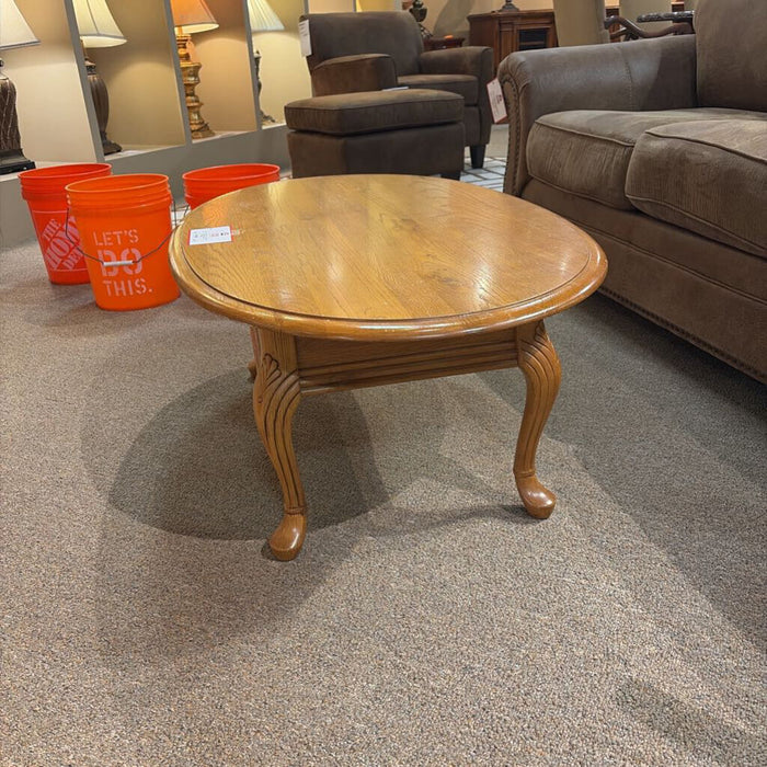 Oval Oak Coffee Table(AT)