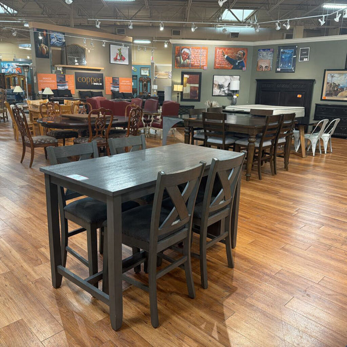 Grey Pub Height Table w/ 4CH(LSH)