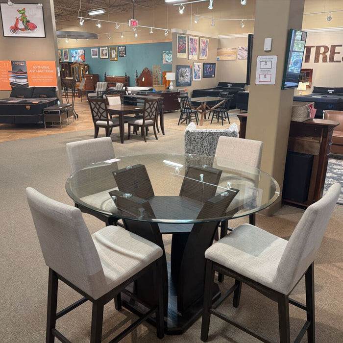 DW/GT Ornate Base DR Table/ 4CH(KHK)