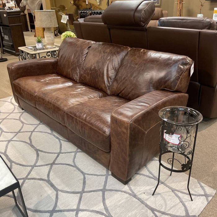 Brown Leather Sofa(TIH)