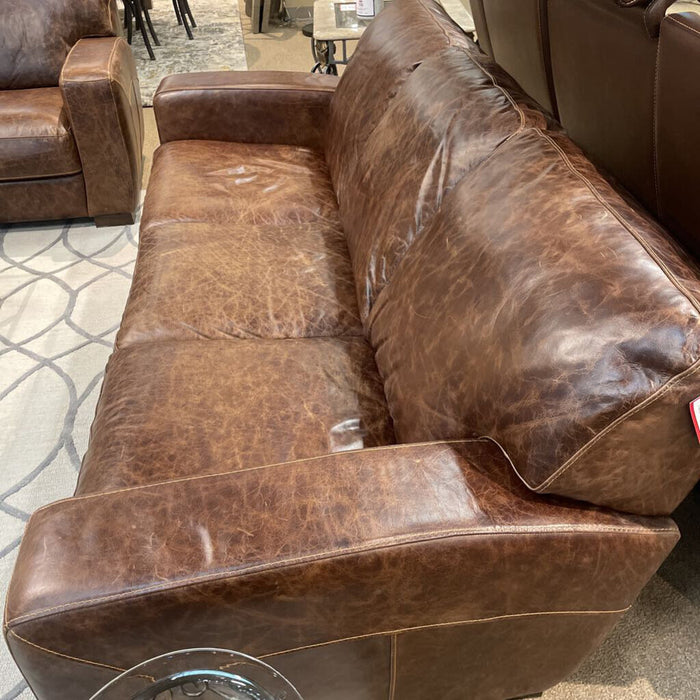 Brown Leather Sofa(TIH)