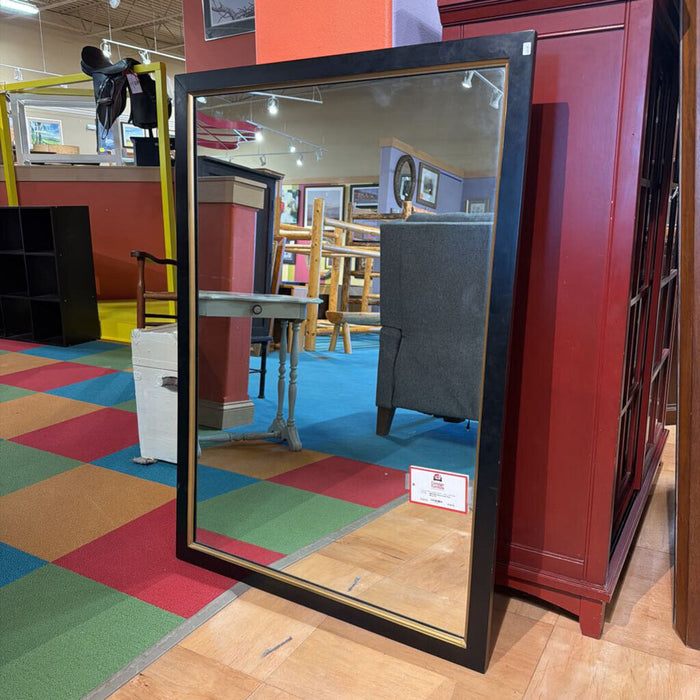 Black/Gold Wall Mirror(TI)