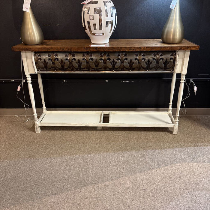 Ornate Two-Tone Sofa Table(KLH)