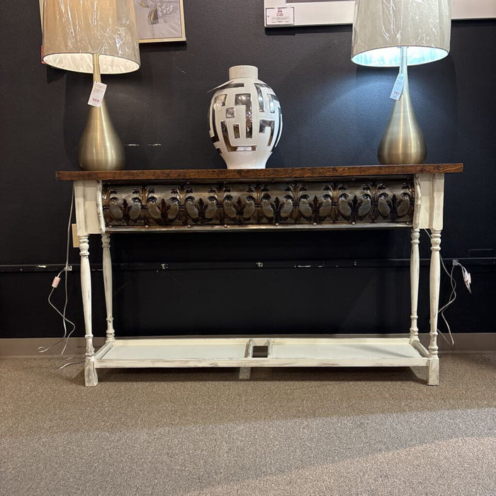 Ornate Two-Tone Sofa Table(KLH)