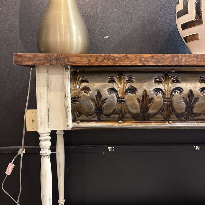Ornate Two-Tone Sofa Table(KLH)