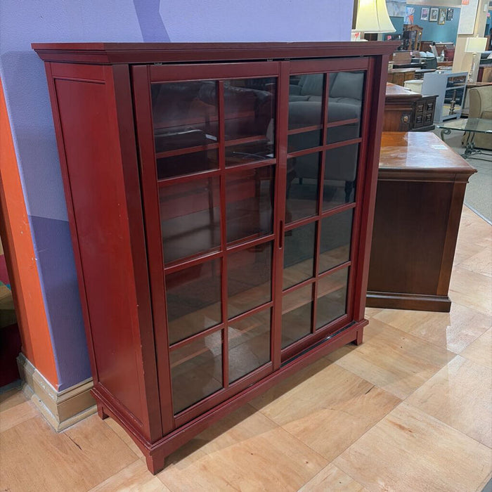Red Sliding Door Bookshelf(LSH)