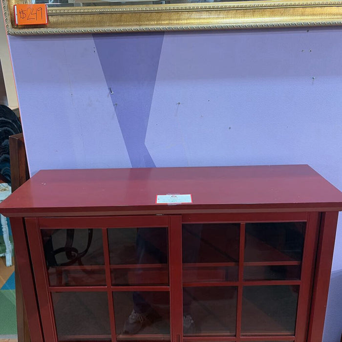 Red Sliding Door Bookshelf(LSH)