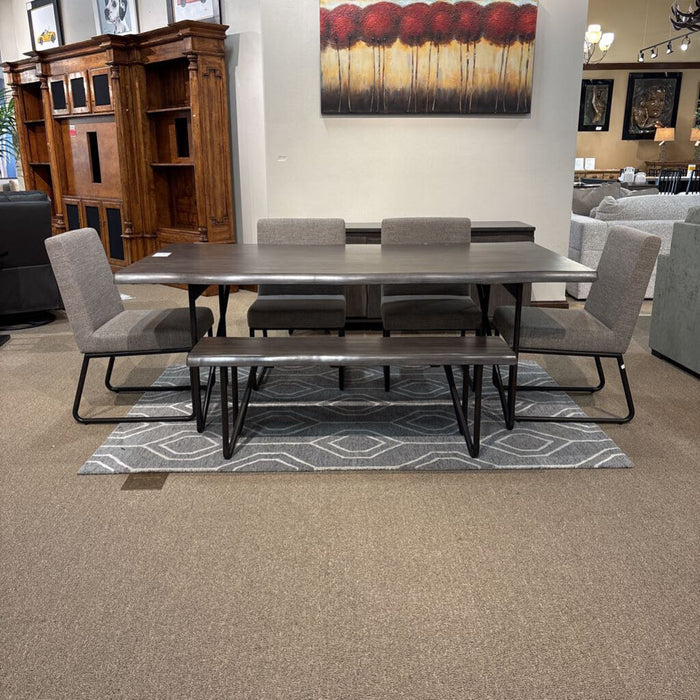 Flexsteel DR Table w/4CH/Bench(BBBH)