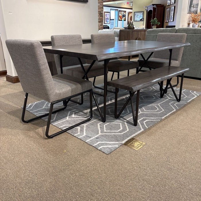 Flexsteel DR Table w/4CH/Bench(BBBH)