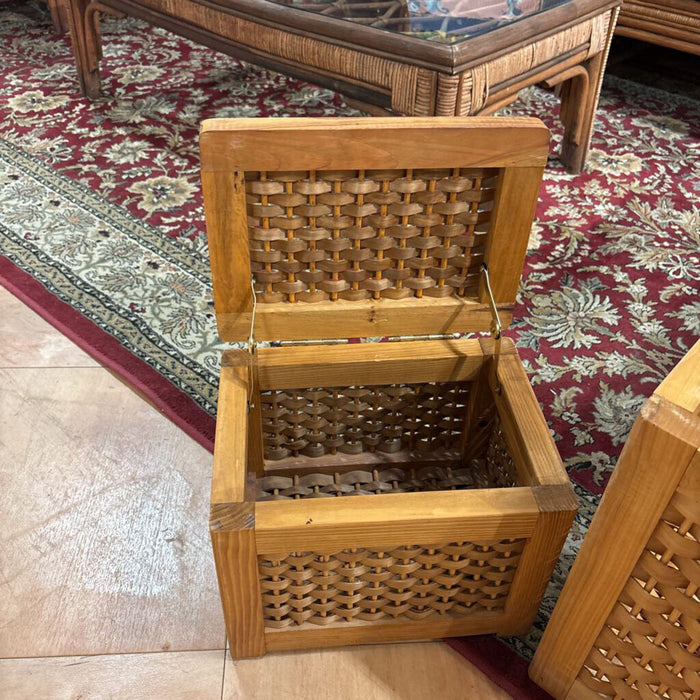 S/3 Nesting Wicker Chests(TI)